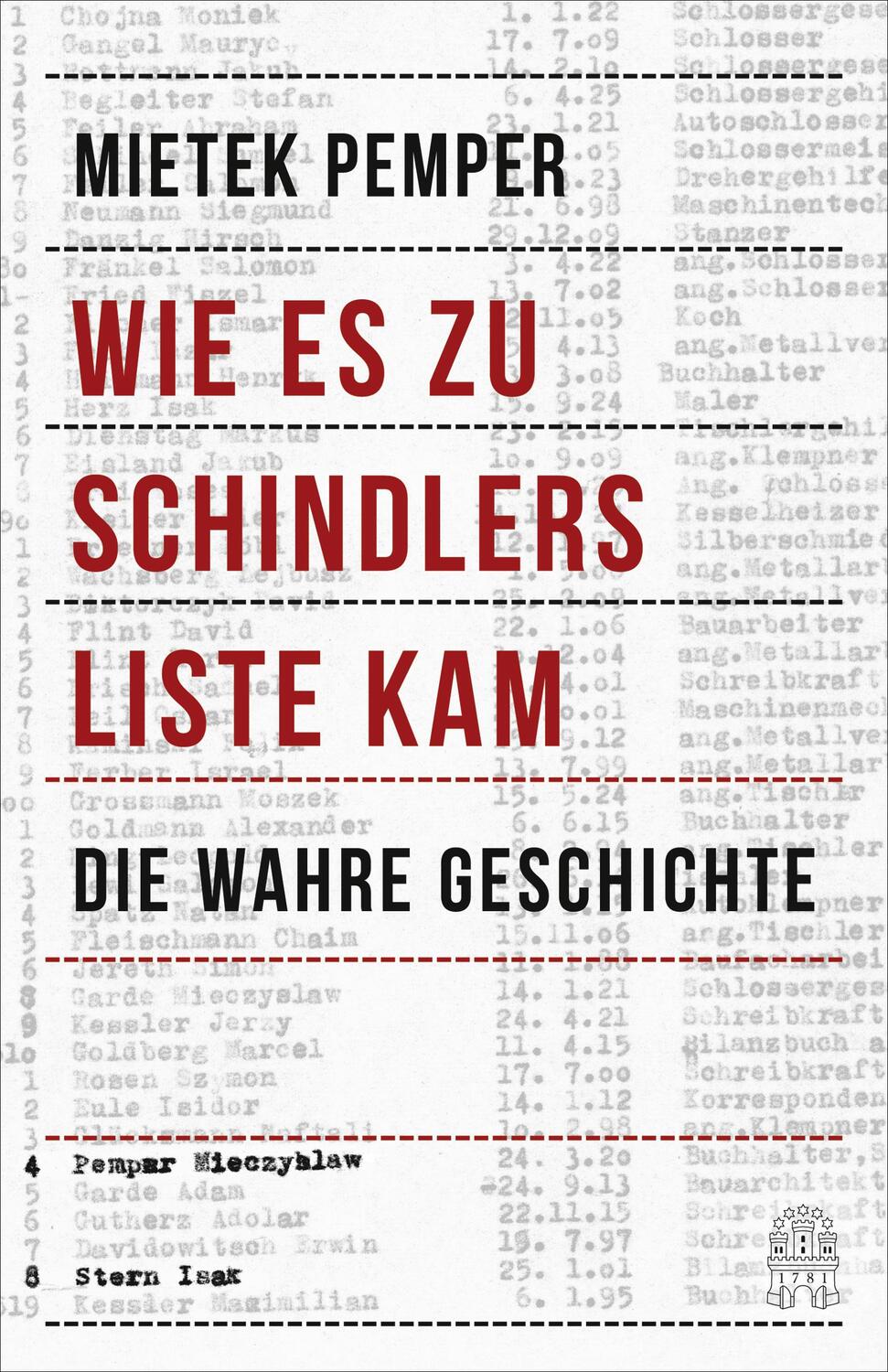 Cover: 9783455002706 | Wie es zu Schindlers Liste kam | Die wahre Geschichte | Mietek Pemper