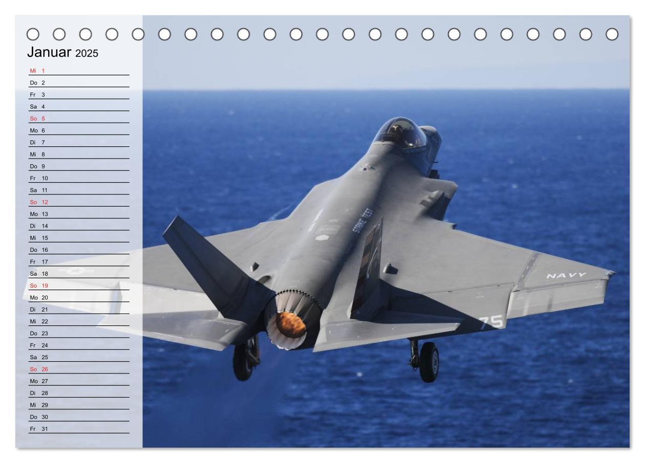 Bild: 9783435528943 | Kriegstechnik. Kampfjet-Impressionen (Tischkalender 2025 DIN A5...