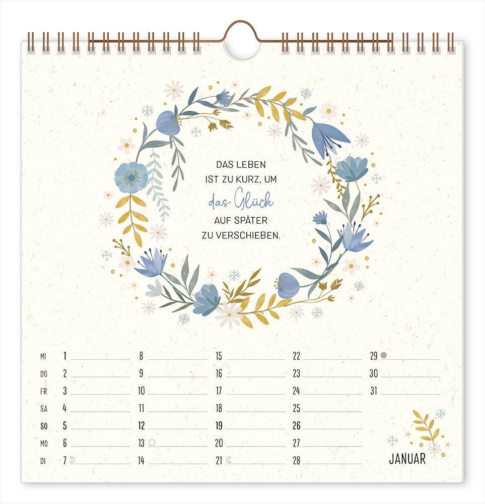 Bild: 9783986361242 | Wandkalender quadratisch 2025 Bee happy | Wandkalender | Original