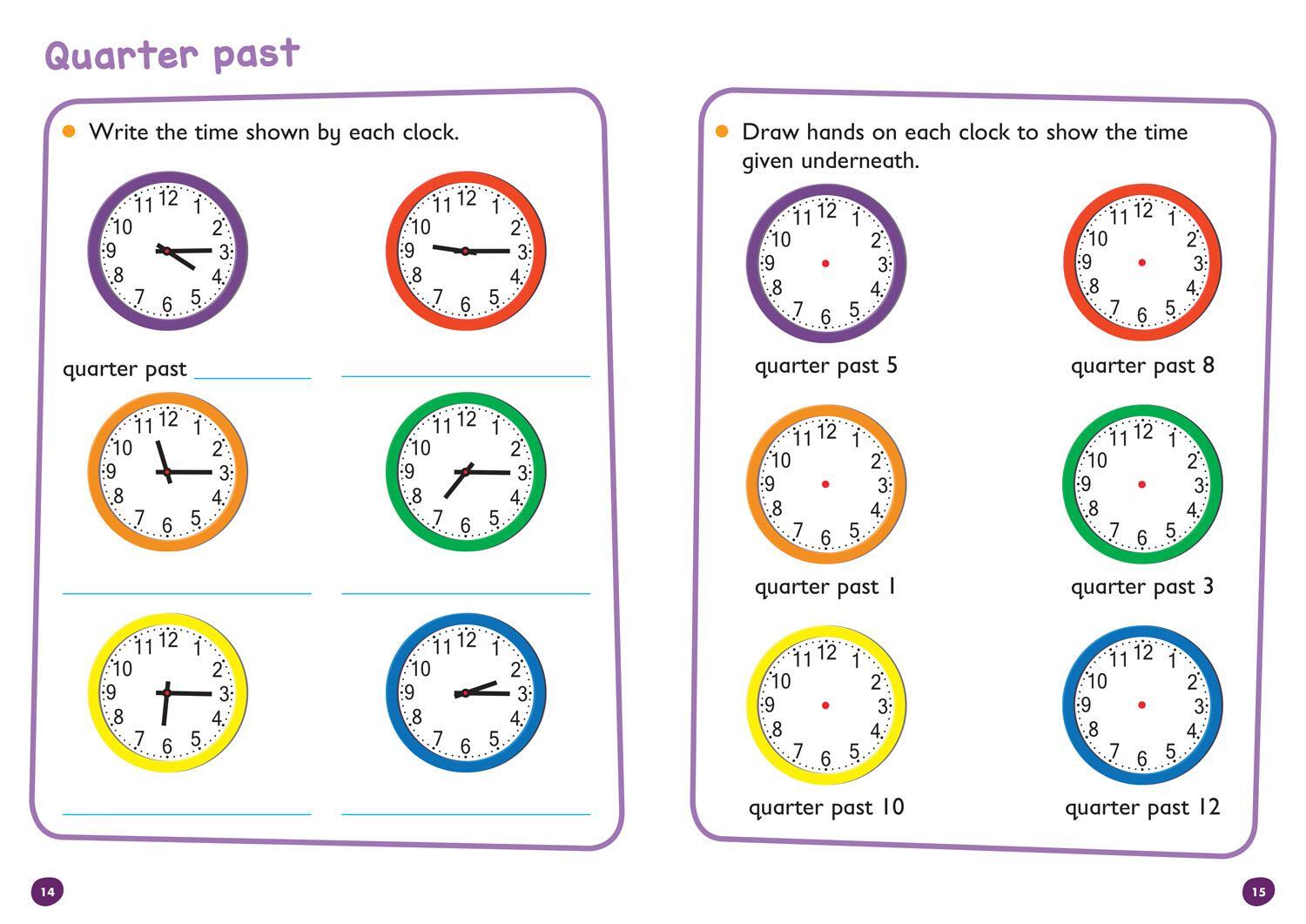 Bild: 9780008275389 | Telling the Time Wipe Clean Activity Book | Ideal for Home Learning