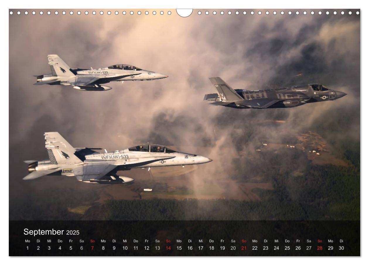 Bild: 9783435618712 | Luftwaffe. Kampfflugzeuge der USA (Wandkalender 2025 DIN A3 quer),...