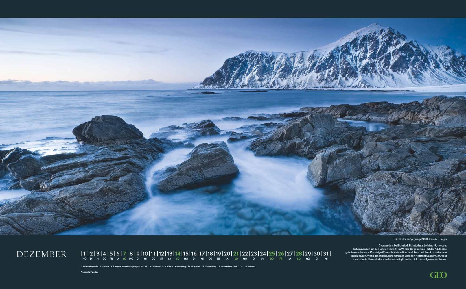 Bild: 4002725988799 | GEO - Meerblick Wandkalender 2025, 58x36cm, Posterkalender mit...