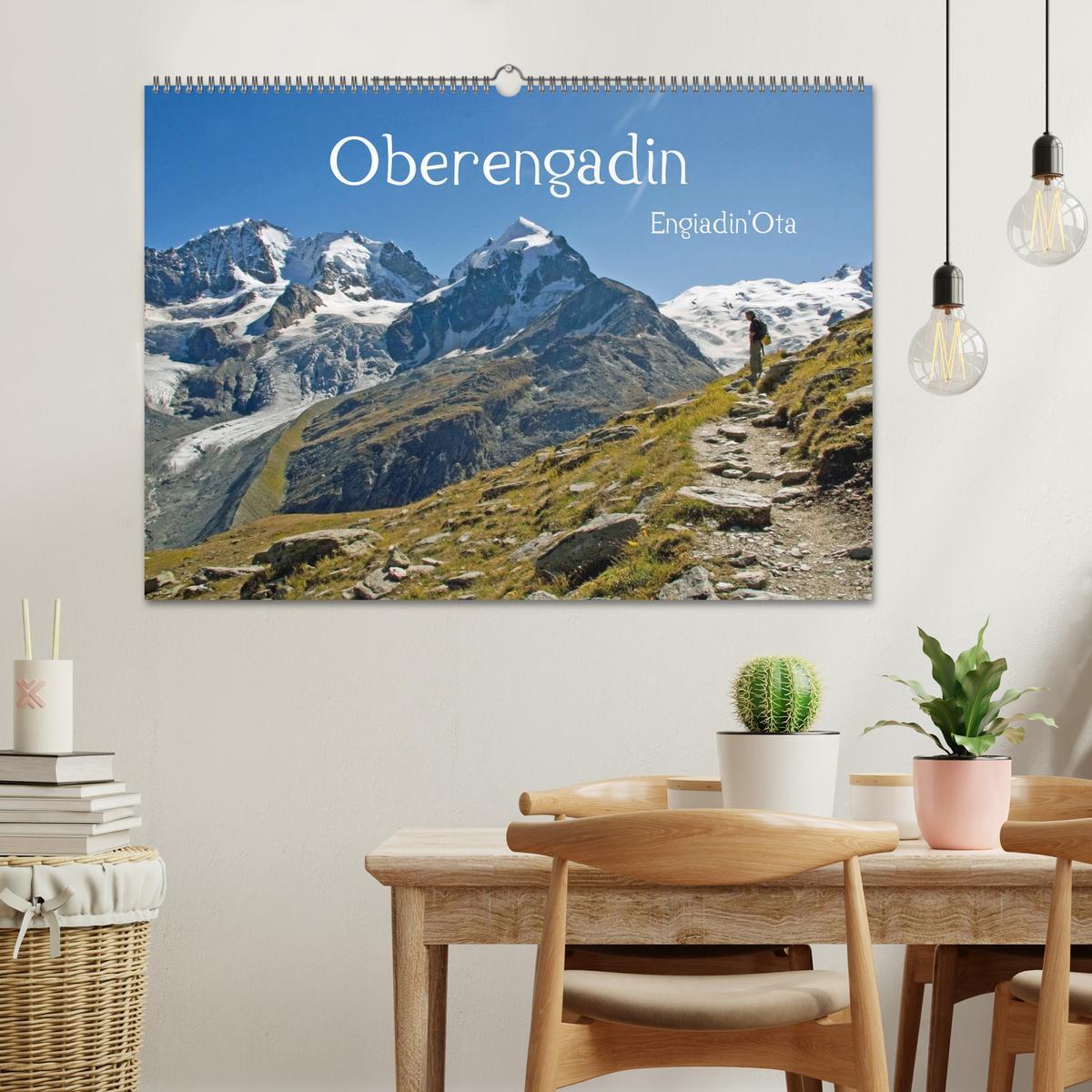 Bild: 9783435558179 | Oberengadin (Wandkalender 2025 DIN A2 quer), CALVENDO Monatskalender