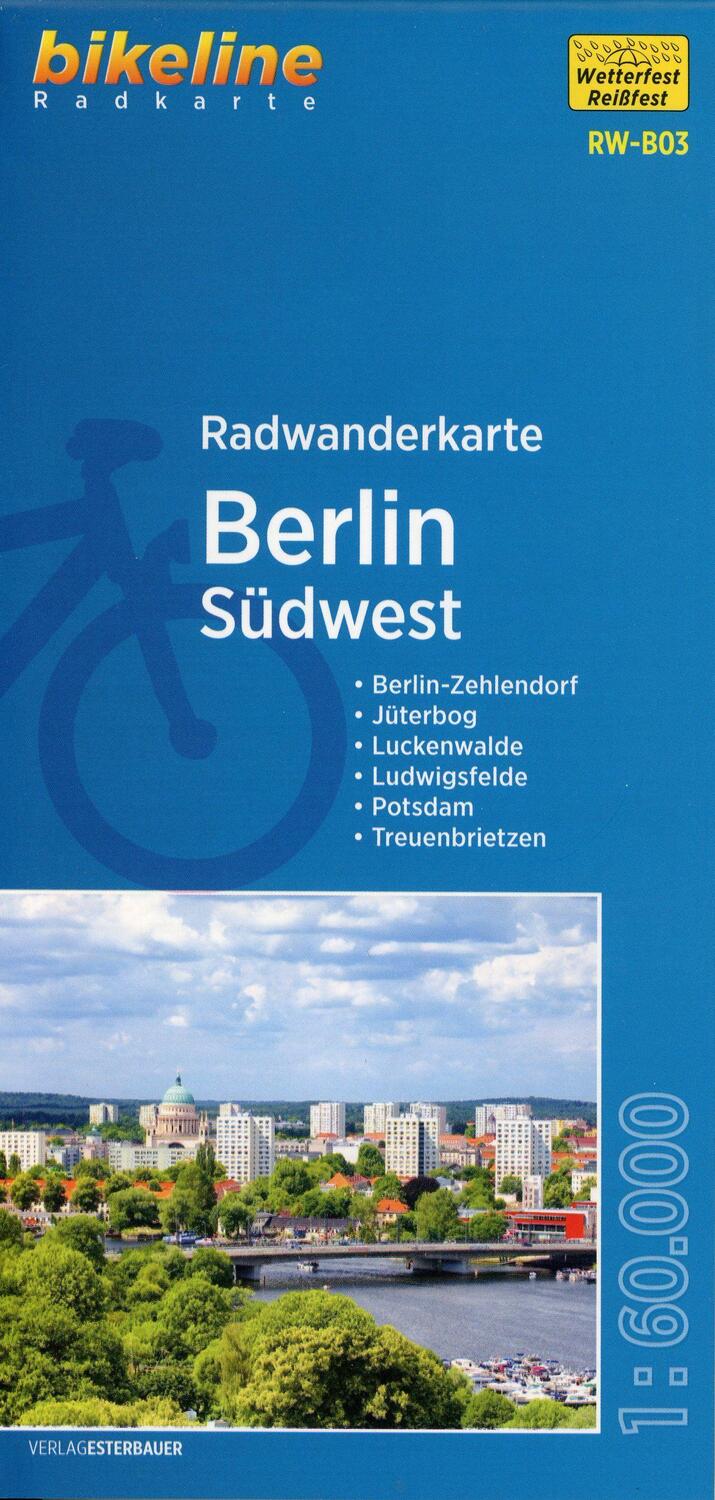 Cover: 9783850009485 | Radwanderkarte Berlin Südwest 1:60.000 (RW-B03) | Esterbauer Verlag