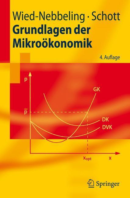 Cover: 9783540738688 | Grundlagen der Mikroökonomik | Helmut Schott (u. a.) | Taschenbuch