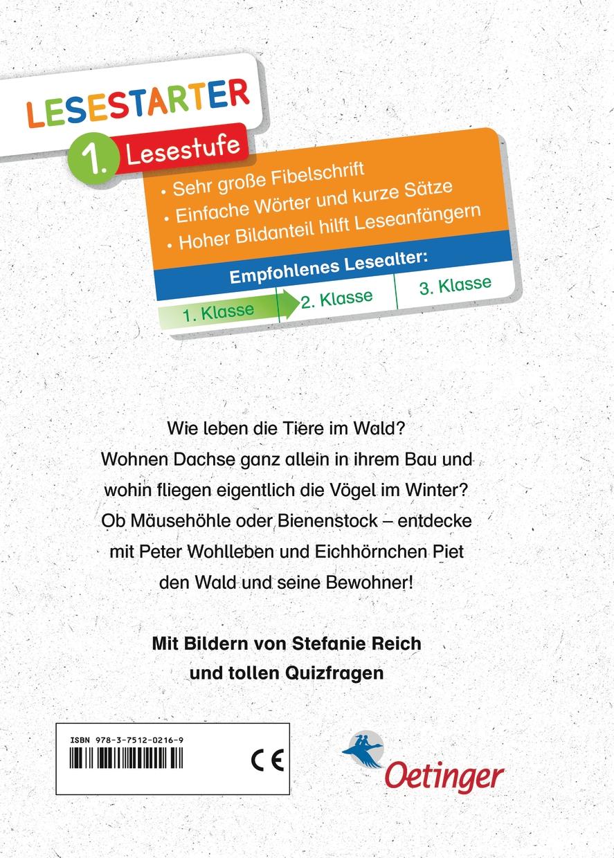 Rückseite: 9783751202169 | Zuhause bei den Waldtieren | Lesestarter. 1. Lesestufe | Wohlleben