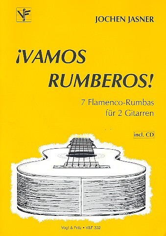 Cover: 9790202601242 | Vamos Rumberos (+CD) für 2 Gitarren | Jochen Jasner | Vogt und Fritz