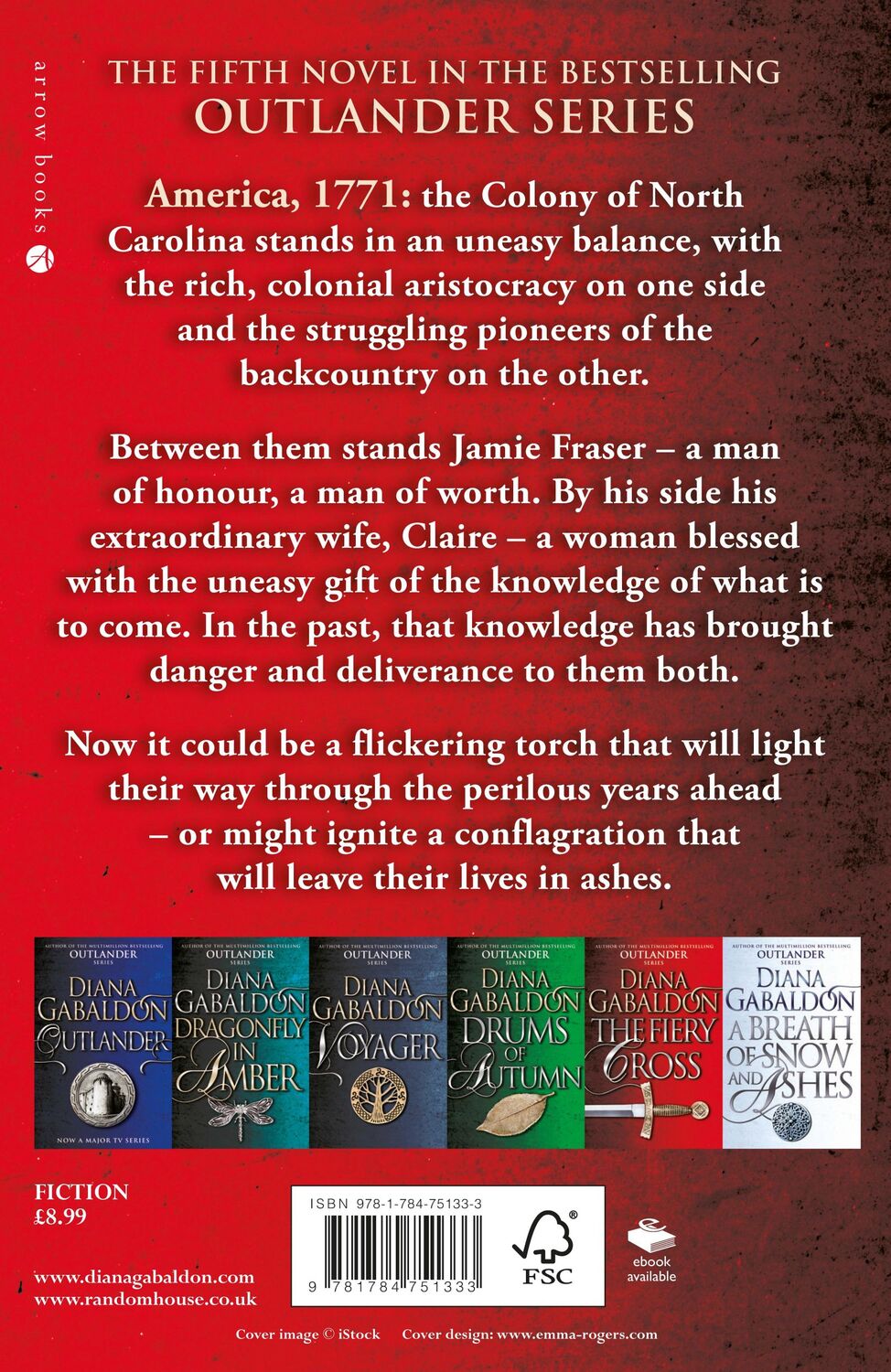 Rückseite: 9781784751333 | The Fiery Cross | Diana Gabaldon | Taschenbuch | Outlander | 1412 S.