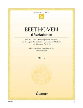 Cover: 9790001085533 | 6 Variationen G-Dur | Ludwig van Beethoven | Buch | 8 S. | Deutsch