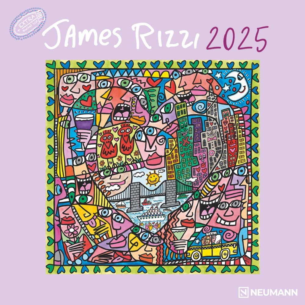 Cover: 4002725994073 | N NEUMANNVERLAGE - James Rizzi 2025 Broschürenkalender, 30x30cm,...