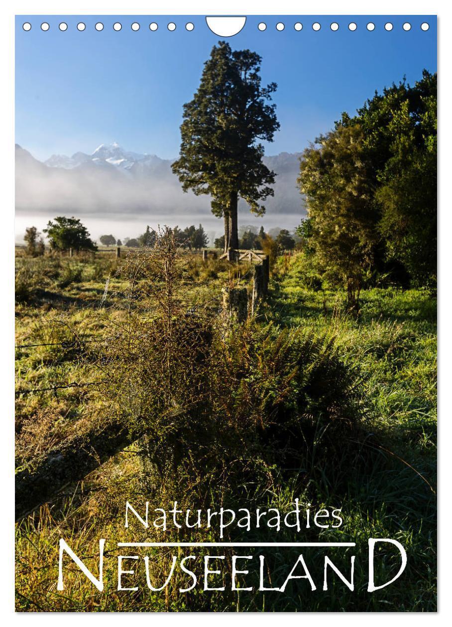 Cover: 9783383123825 | Naturparadies Neuseeland (Wandkalender 2024 DIN A4 hoch), CALVENDO...