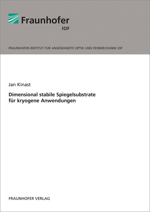 Cover: 9783839613054 | Dimensional stabile Spiegelsubstrate für kryogene Anwendungen. | Buch