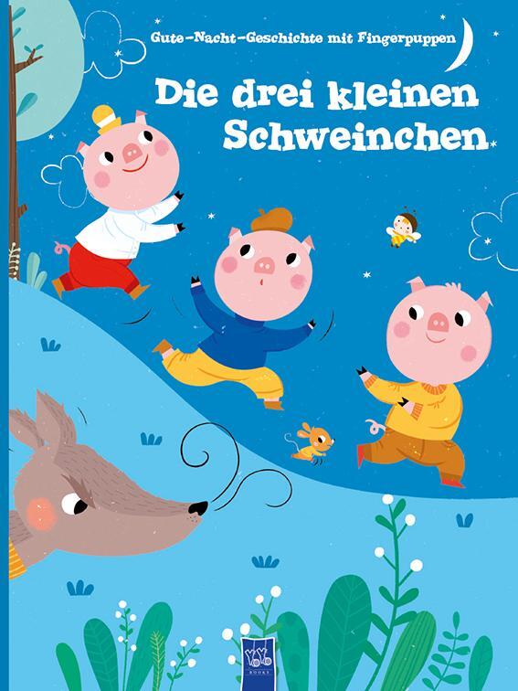 Cover: 9789463993203 | Die drei kleinen Schweinchen | Gute-Nacht-Geschichte mit Fingerpuppen