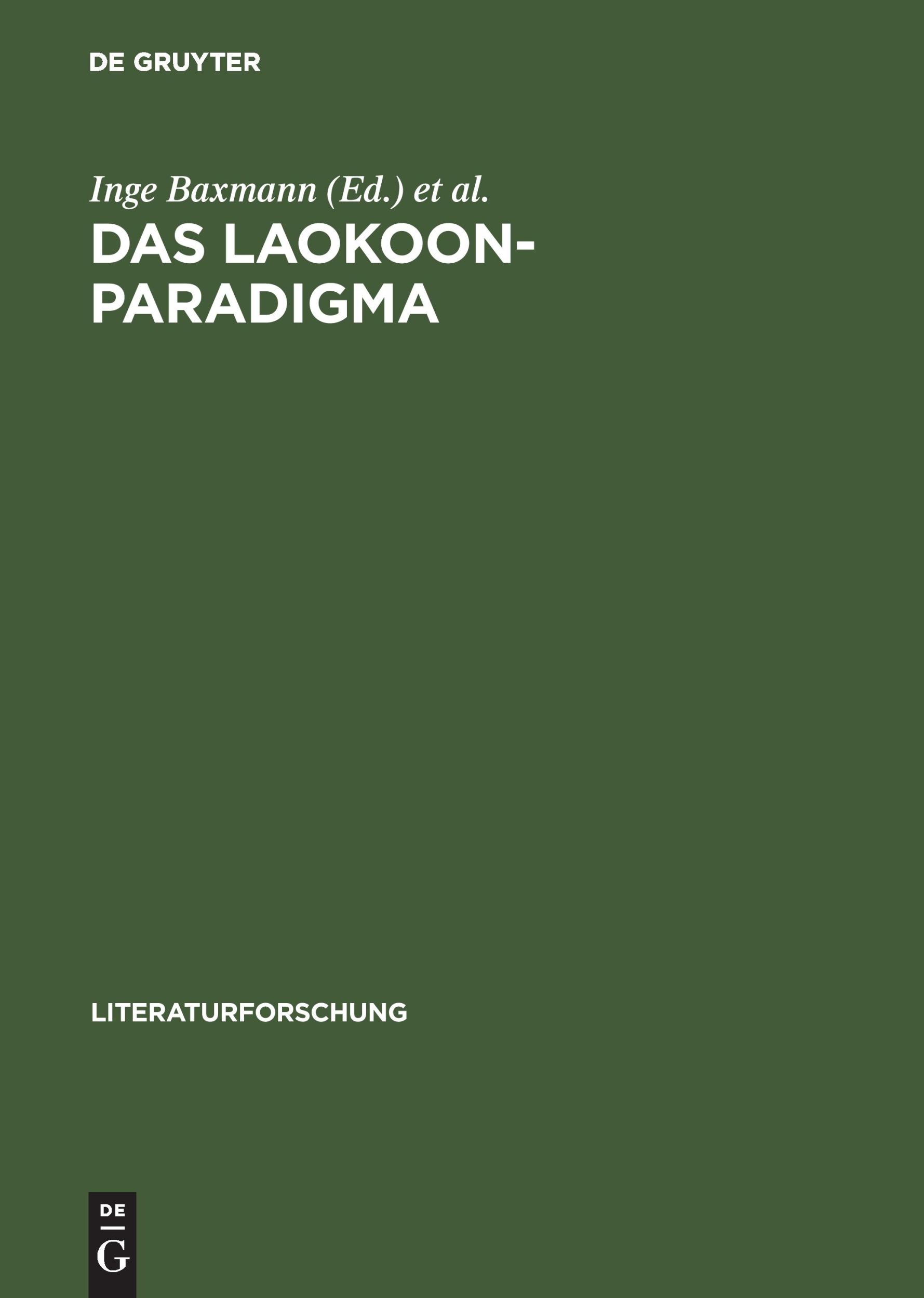 Cover: 9783050034546 | Das Laokoon-Paradigma | Zeichenregime im 18. Jahrhundert | Buch | XII