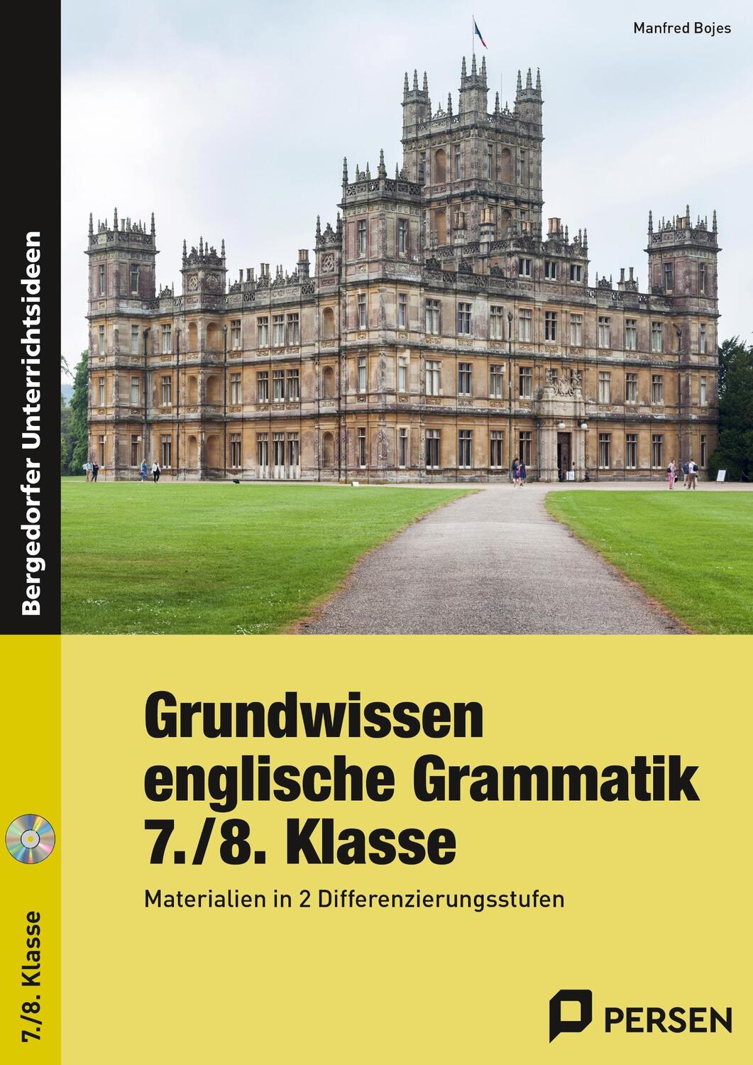 Cover: 9783834430328 | Grundwissen englische Grammatik 7./8.Klasse | Manfred Bojes | Buch