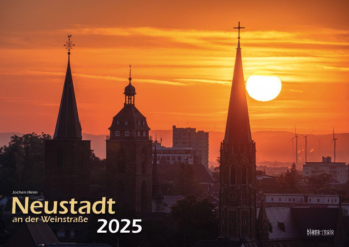 Cover: 9783965352339 | Neustadt a. d. Weinstraße 2025 Bildkalender A3 Spiralbindung | Klaes