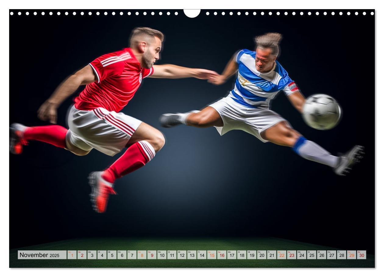 Bild: 9783383780417 | Fussball - Zweikampf (Wandkalender 2025 DIN A3 quer), CALVENDO...