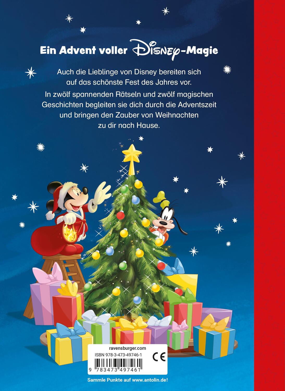 Rückseite: 9783473497461 | Disney: Magischer Adventskalender zum Lesenlernen | Anne Scheller