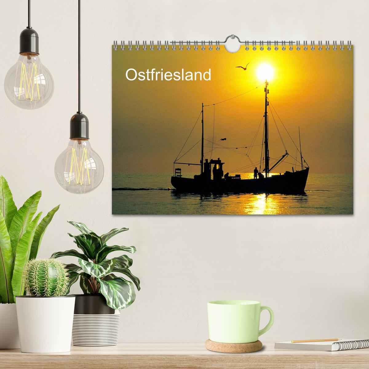 Bild: 9783435822690 | Ostfriesland (Wandkalender 2025 DIN A4 quer), CALVENDO Monatskalender