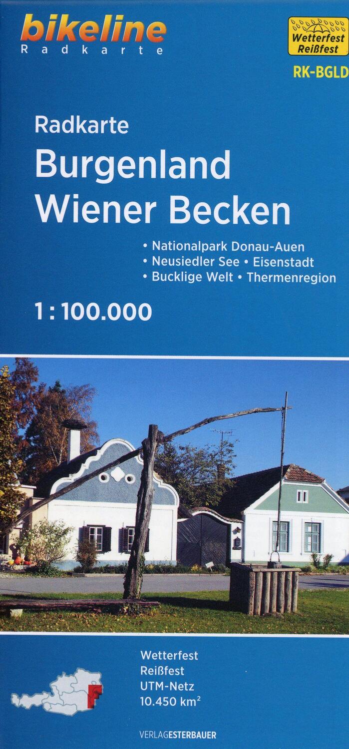 Cover: 9783850008938 | Burgenland - Wiener Becken 1: 100 000 | (Land-)Karte | Deutsch | 2020