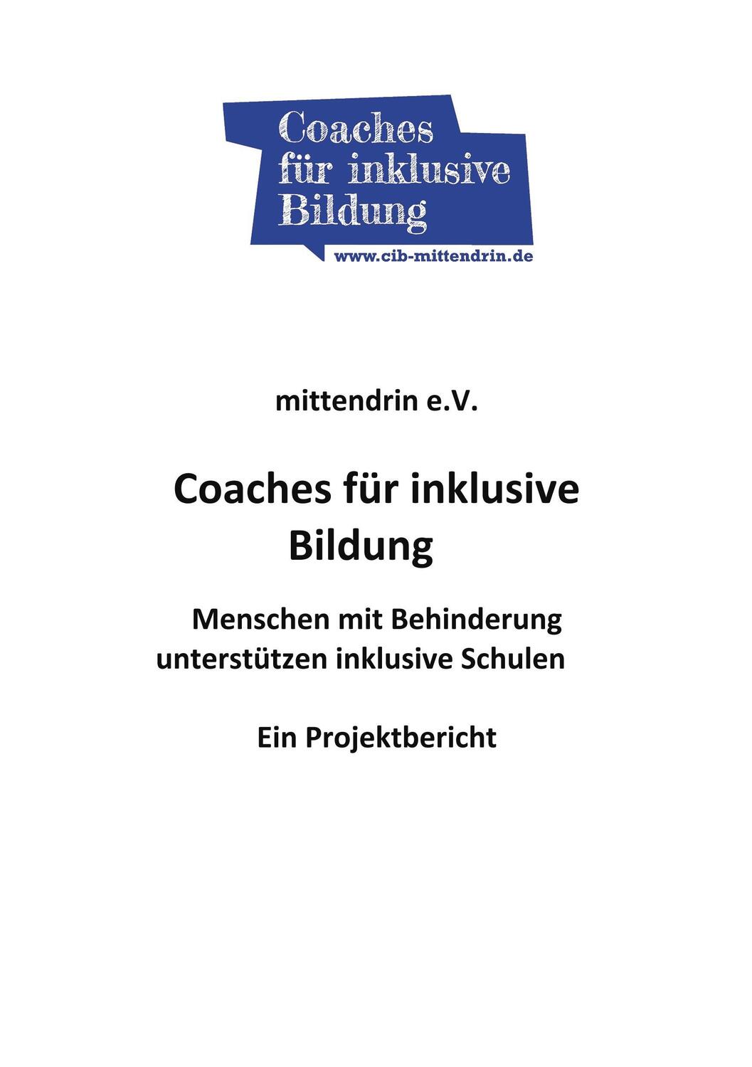 Cover: 9783752876413 | Coaches für inklusive Bildung | Köln mittendrin e. V. | Taschenbuch