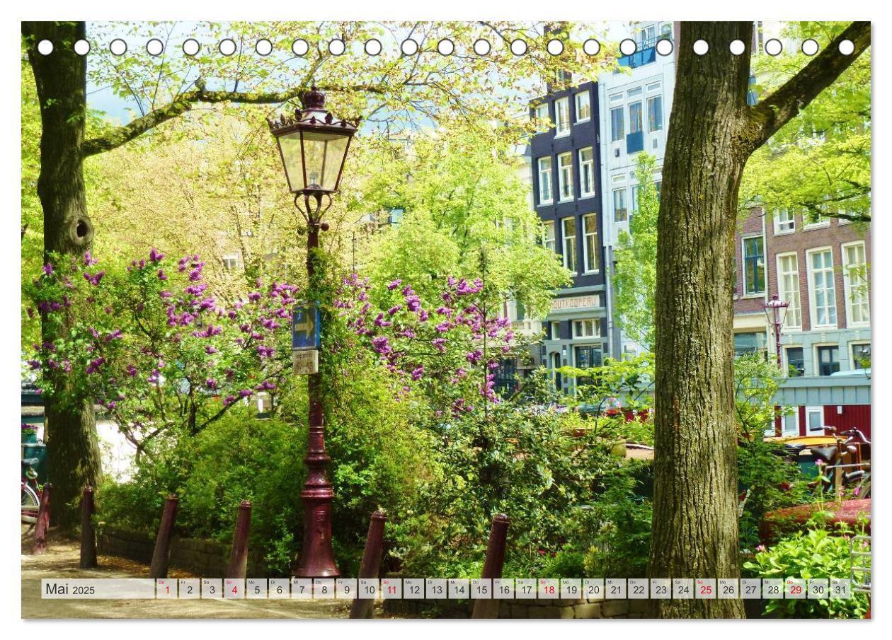 Bild: 9783435805075 | Amsterdam (Tischkalender 2025 DIN A5 quer), CALVENDO Monatskalender