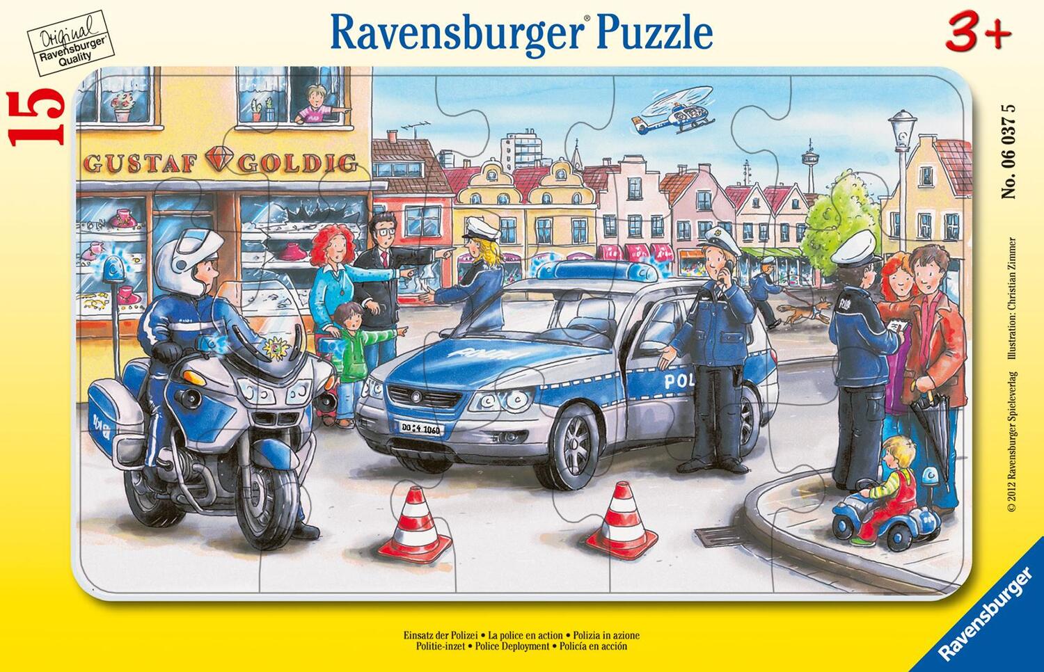 Cover: 4005556060375 | Einsatz der Polizei. Rahmenpuzzle 15 Teile | Spiel | Deutsch | 2012