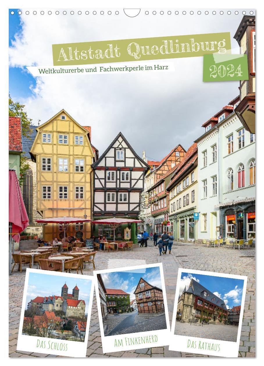 Cover: 9783675422575 | Altstadt Quedlinburg (Wandkalender 2024 DIN A3 hoch), CALVENDO...