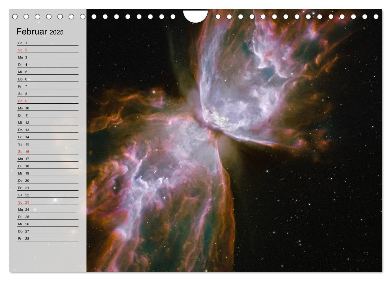 Bild: 9783435530519 | Universum. Farbenpracht der Gasnebel (Wandkalender 2025 DIN A4...