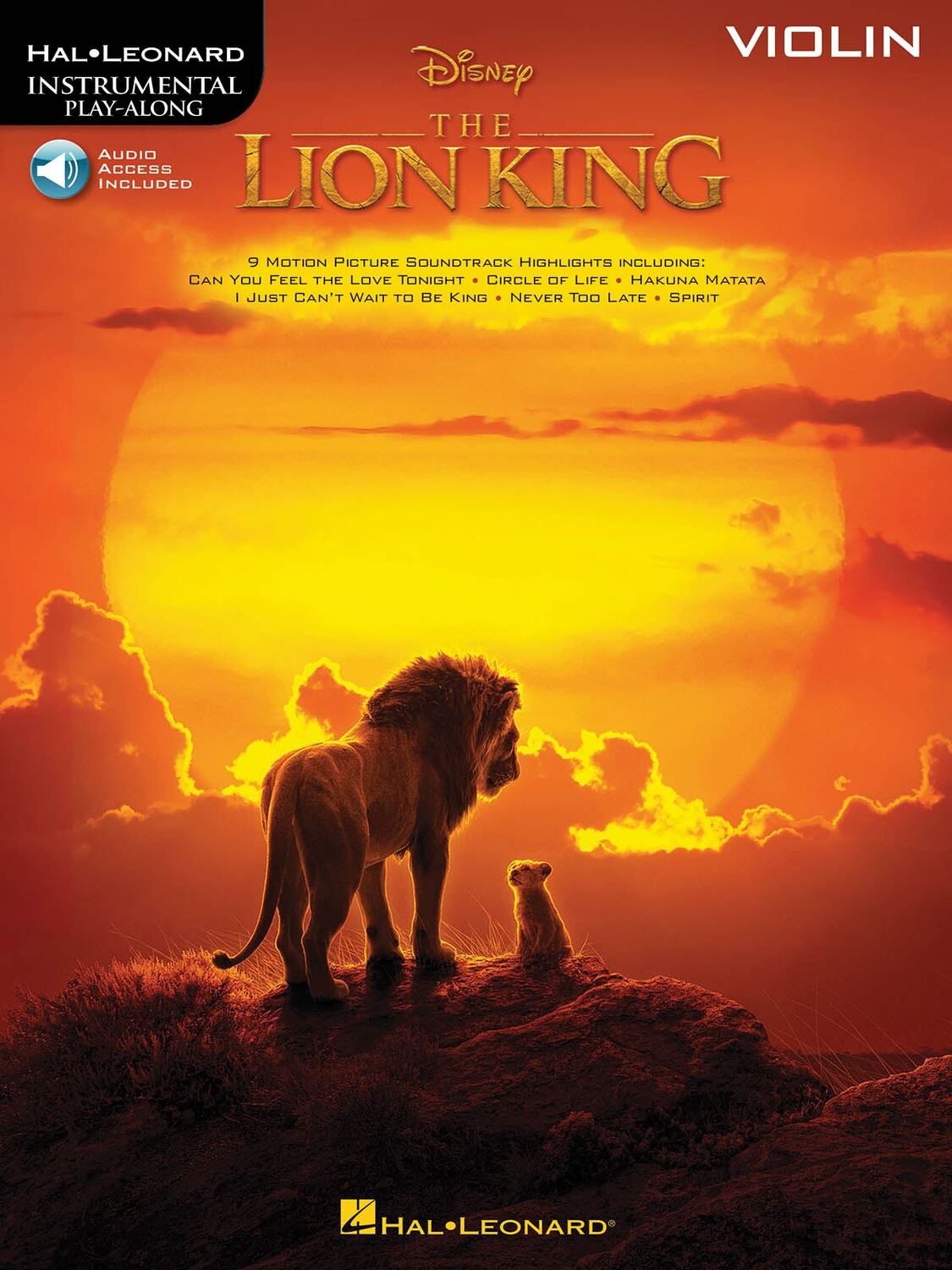 Cover: 888680968366 | The Lion King for Violin | Instrumental Play-Along | Hal Leonard