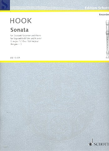 Cover: 9790220101014 | Sonate G-Dur | für Sopranblockflöte und Klavier, Edition Schott | Hook