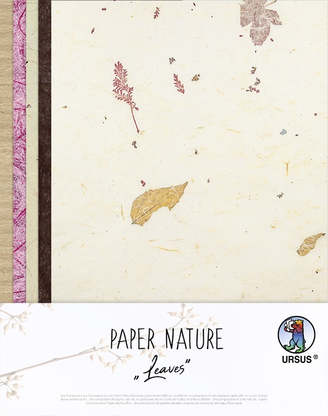 Cover: 4008525247395 | URSUS Spezialpapiere Paper Nature Leaves, 23 x 33 cm | 6162-00-05