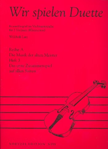 Cover: 9790204537235 | Wir Spielen Duette A 3 | Lutz | Buch | Heinrichshofen Verlag