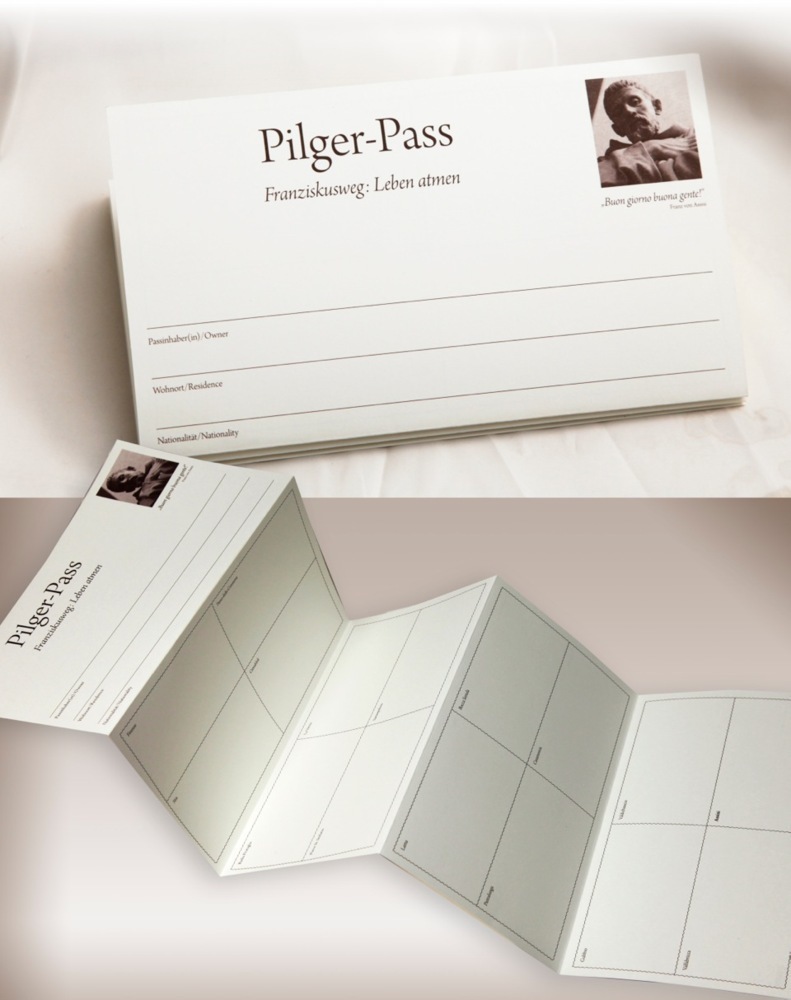 Cover: 9783954310050 | Pilgerpass Franziskusweg - Leben atmen | Simone Ochsenkühn | Stück