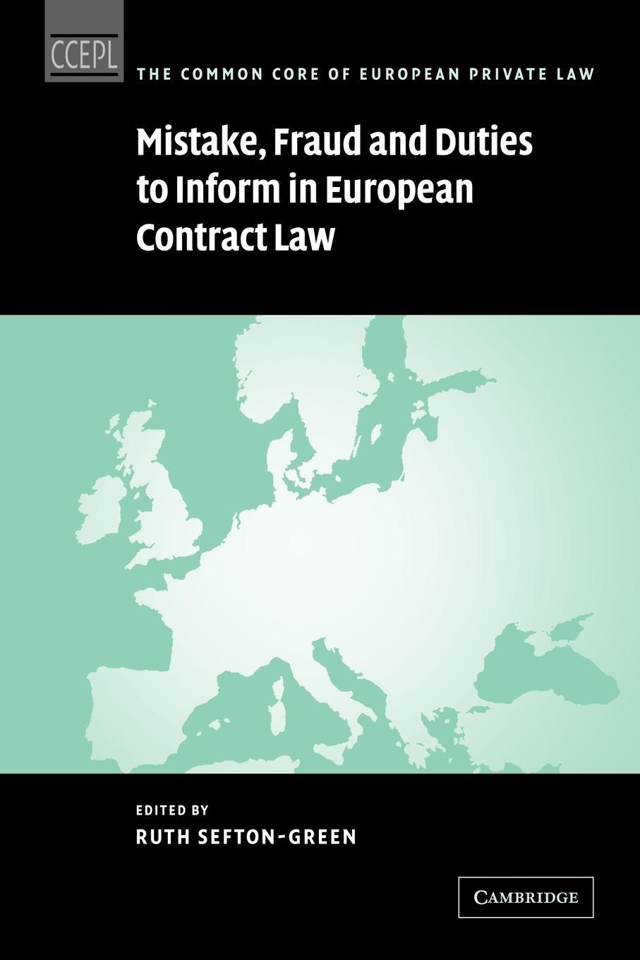Cover: 9780521093101 | Mistake, Fraud and Duties to Inform in European Contract Law | Buch