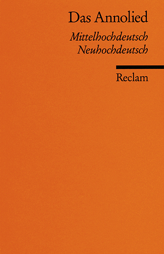 Cover: 9783150014165 | Das Annolied. Mhd. /Dt | Taschenbuch | 197 S. | Deutsch | 1986