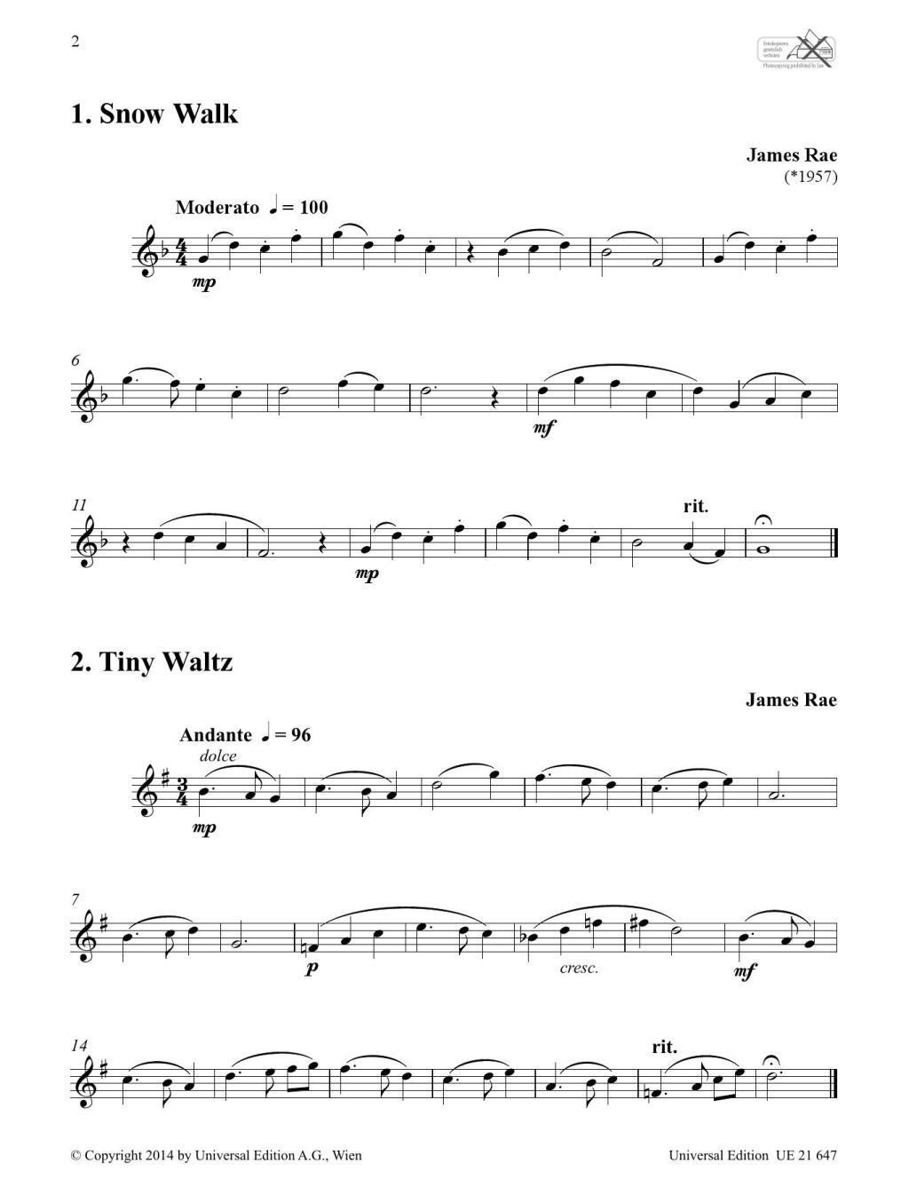 Bild: 9783702472146 | 42 More Modern Studies for Solo Flute für Flöte | James Rae | Buch