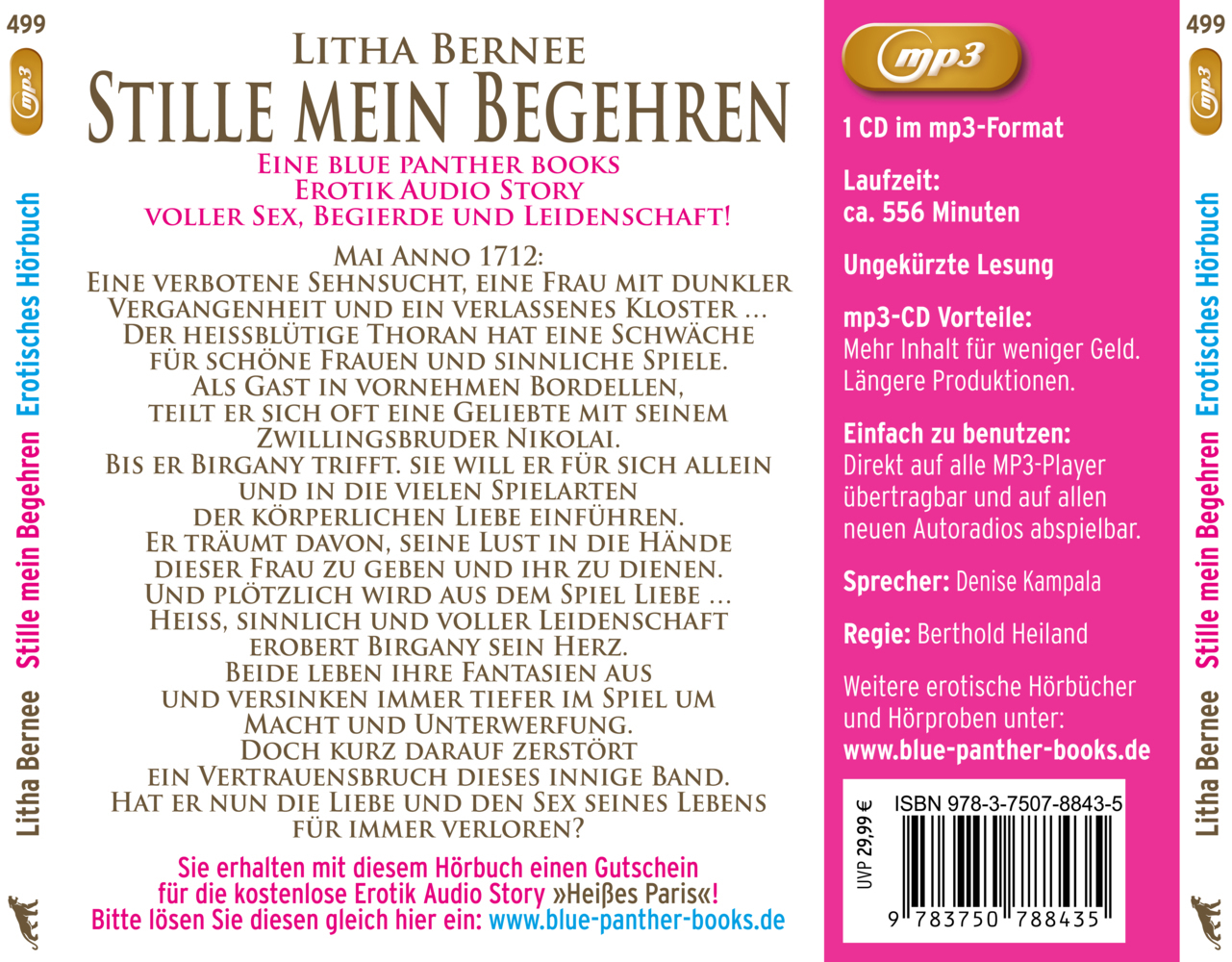 Bild: 9783750788435 | Stille mein Begehren Erotik Audio Story Erotisches Hörbuch MP3CD,...