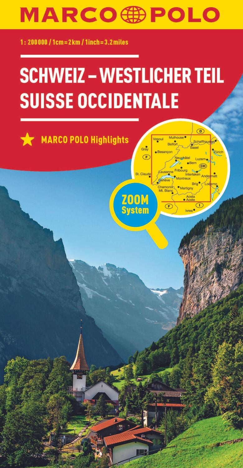 Cover: 9783575016584 | MARCO POLO Regionalkarte Schweiz 01 westlicher Teil 1:200.000 | 64 S.