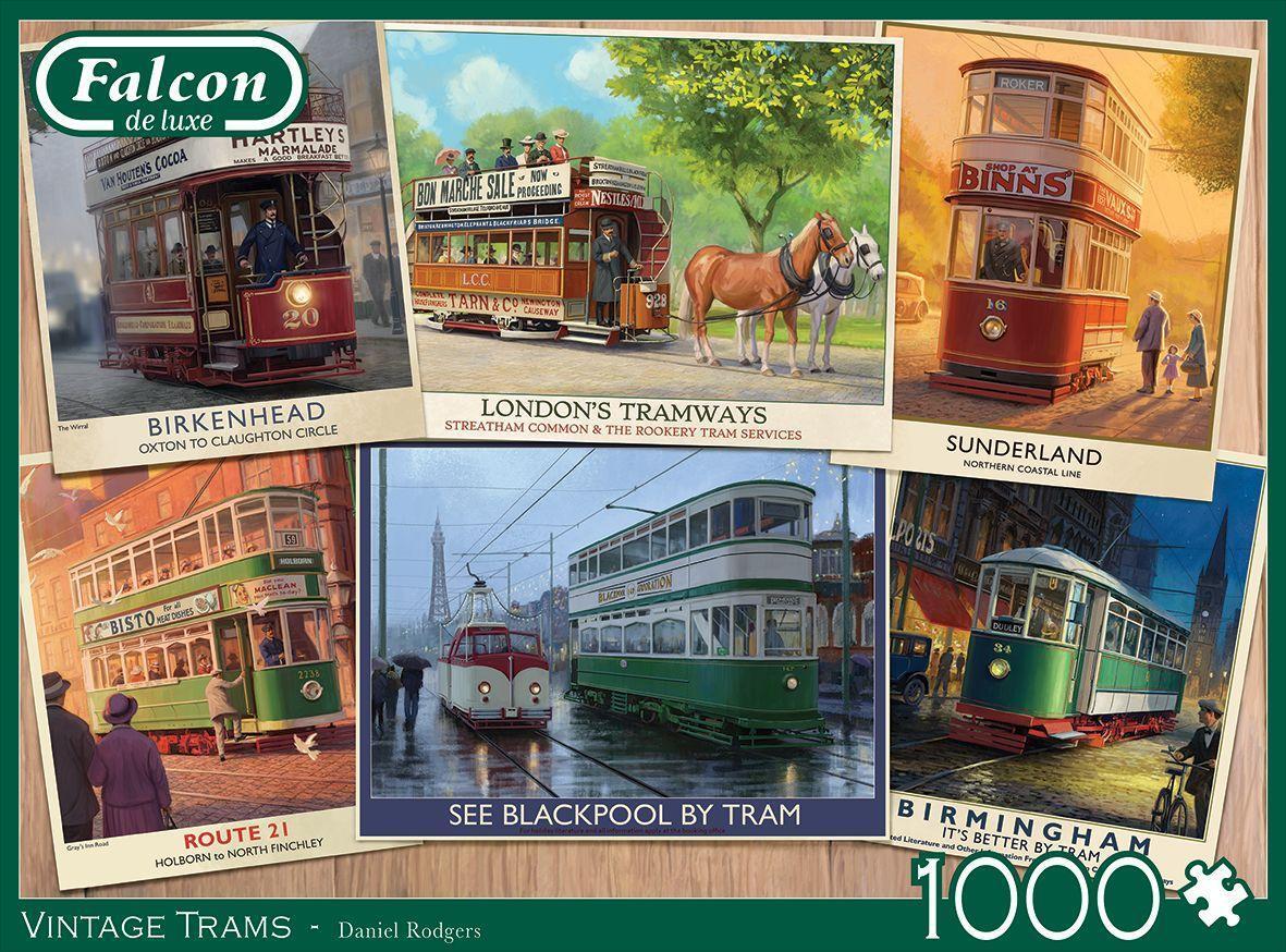 Bild: 8710126113677 | Vintage Trams - 1000 Teile | Spiel | Deutsch | 2022 | Jumbo