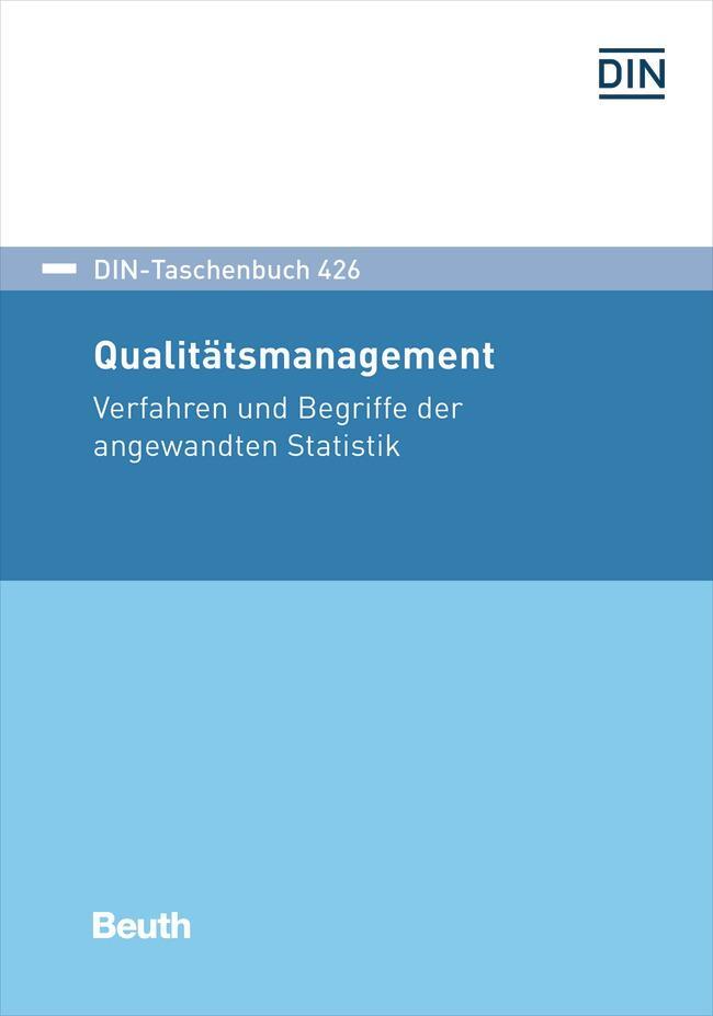 Cover: 9783410302544 | DIN-Taschenbuch 426 Qualitätsmanagement | Taschenbuch | 752 S. | 2021