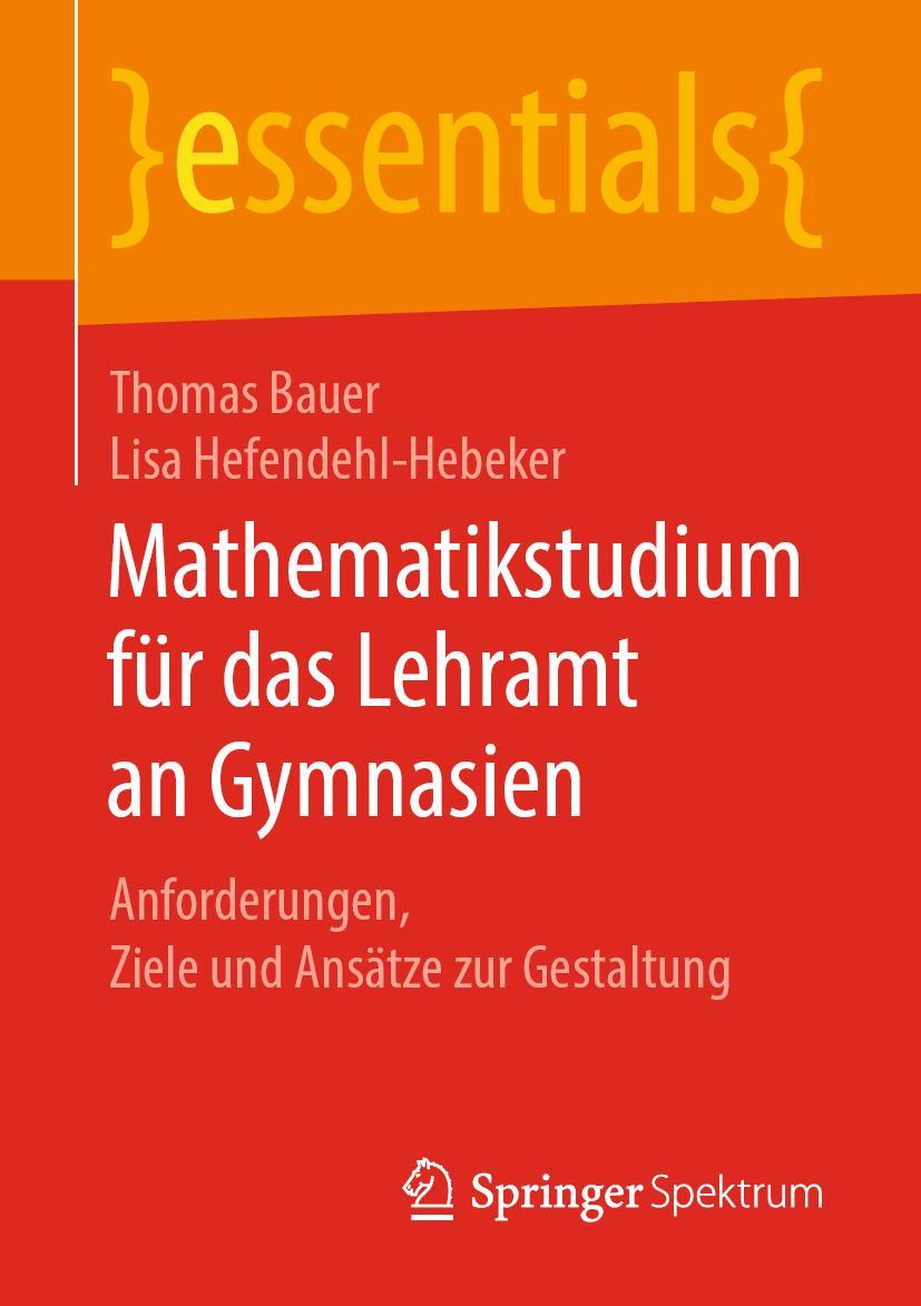 Cover: 9783658266813 | Mathematikstudium für das Lehramt an Gymnasien | Taschenbuch | x