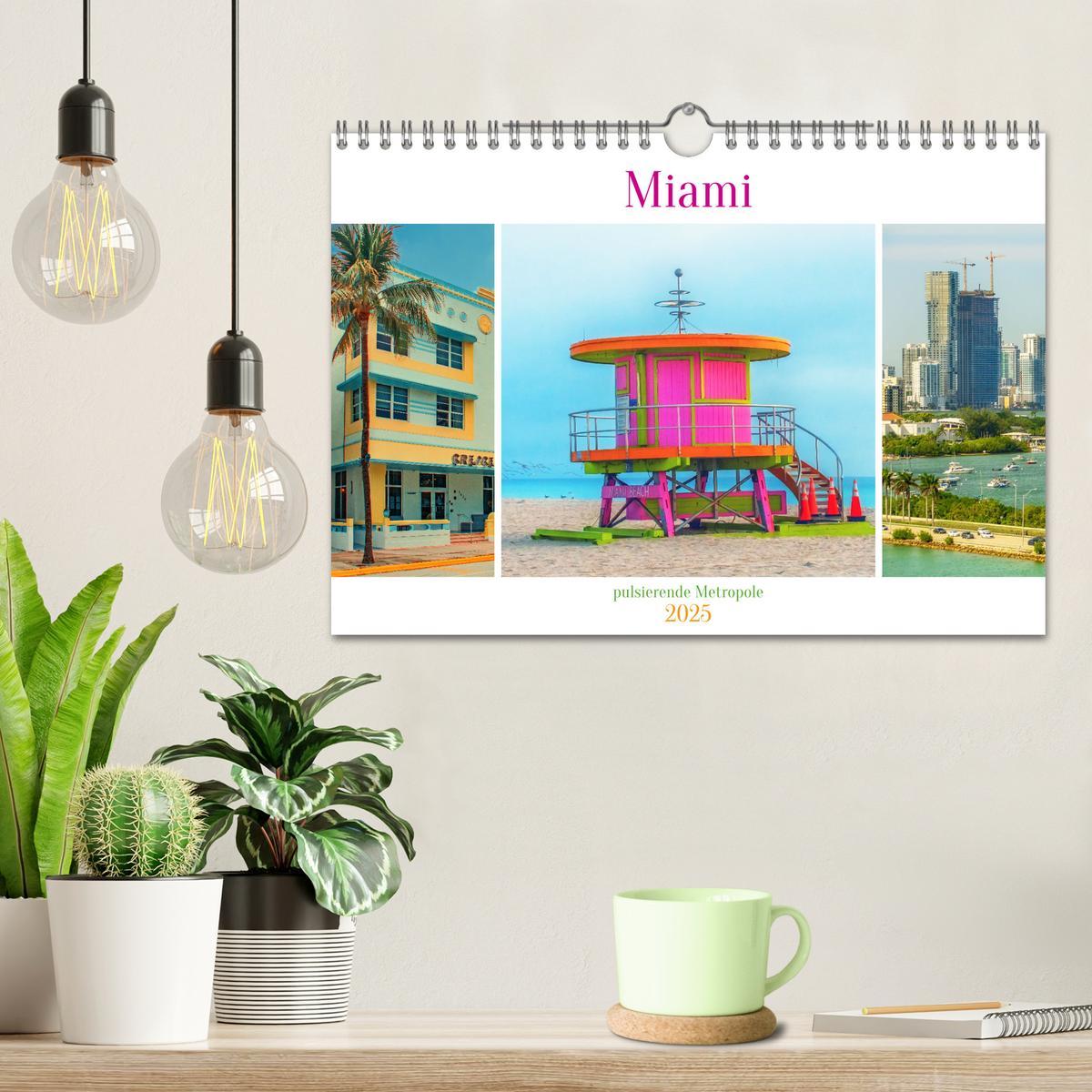 Bild: 9783457152621 | Miami - pulsierende Metropole (Wandkalender 2025 DIN A4 quer),...