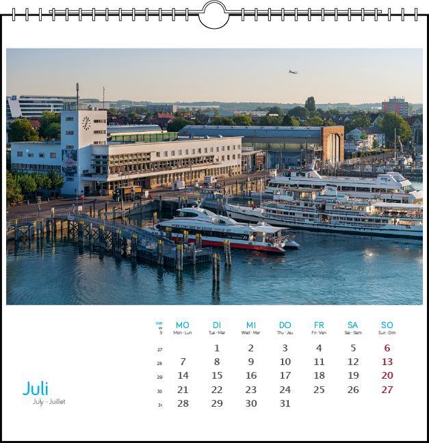 Bild: 9783861924098 | Bodensee 2025 | Postkarten-Tischkalender | Kalender | Spiralbindung