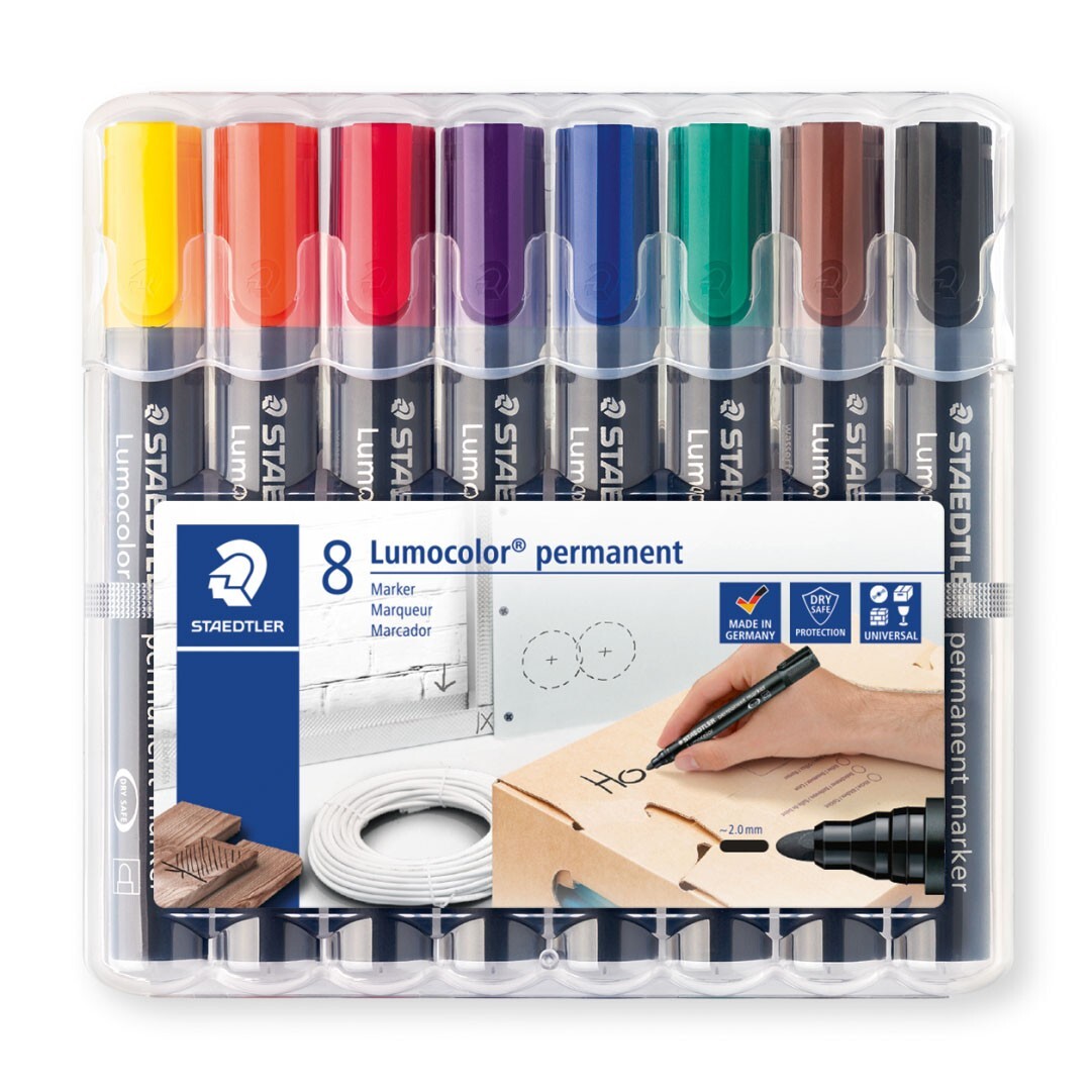 Cover: 4007817186282 | STAEDTLER Permanent Marker Lumocolor 8er Set | STAEDTLER Lumocolor