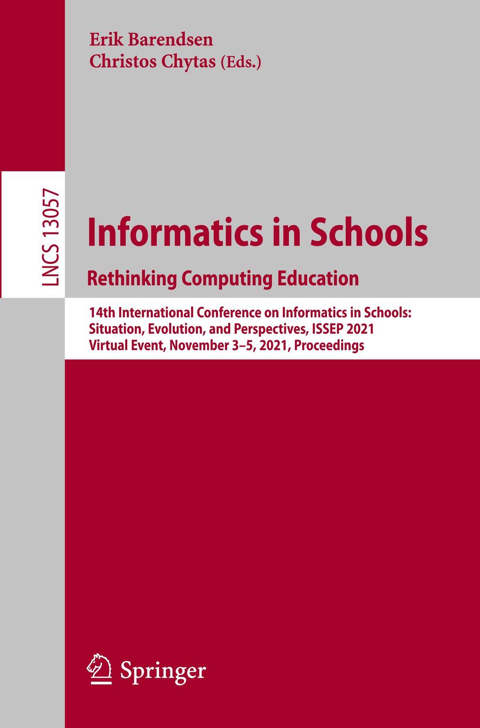 Cover: 9783030902278 | Informatics in Schools. Rethinking Computing Education | Taschenbuch