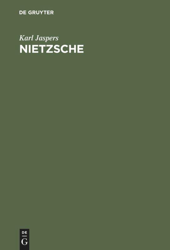 Cover: 9783111168616 | Nietzsche | Einführung in das Verständnis seines Philosophierens