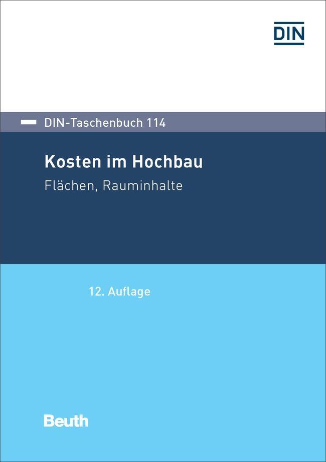 Cover: 9783410267751 | Kosten im Hochbau | Flächen, Rauminhalte | DIN e.V. | Taschenbuch