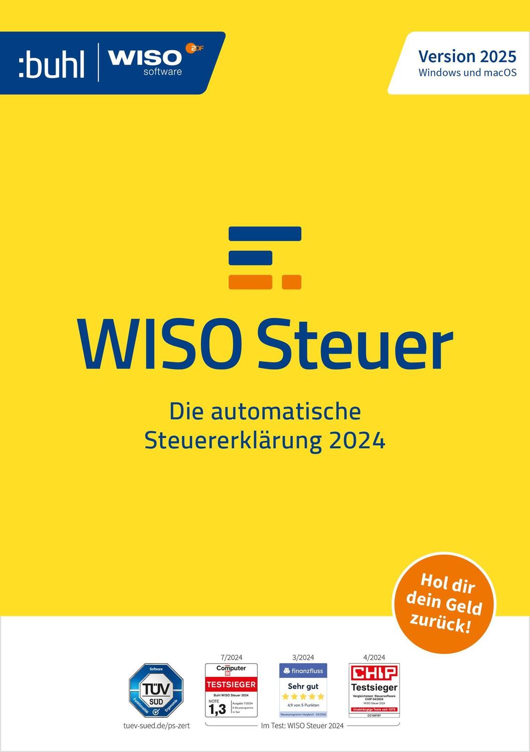 Cover: 4011282005900 | WISO Steuer 2025 | Steuererklärung 2024 automatisch gemacht | GmbH