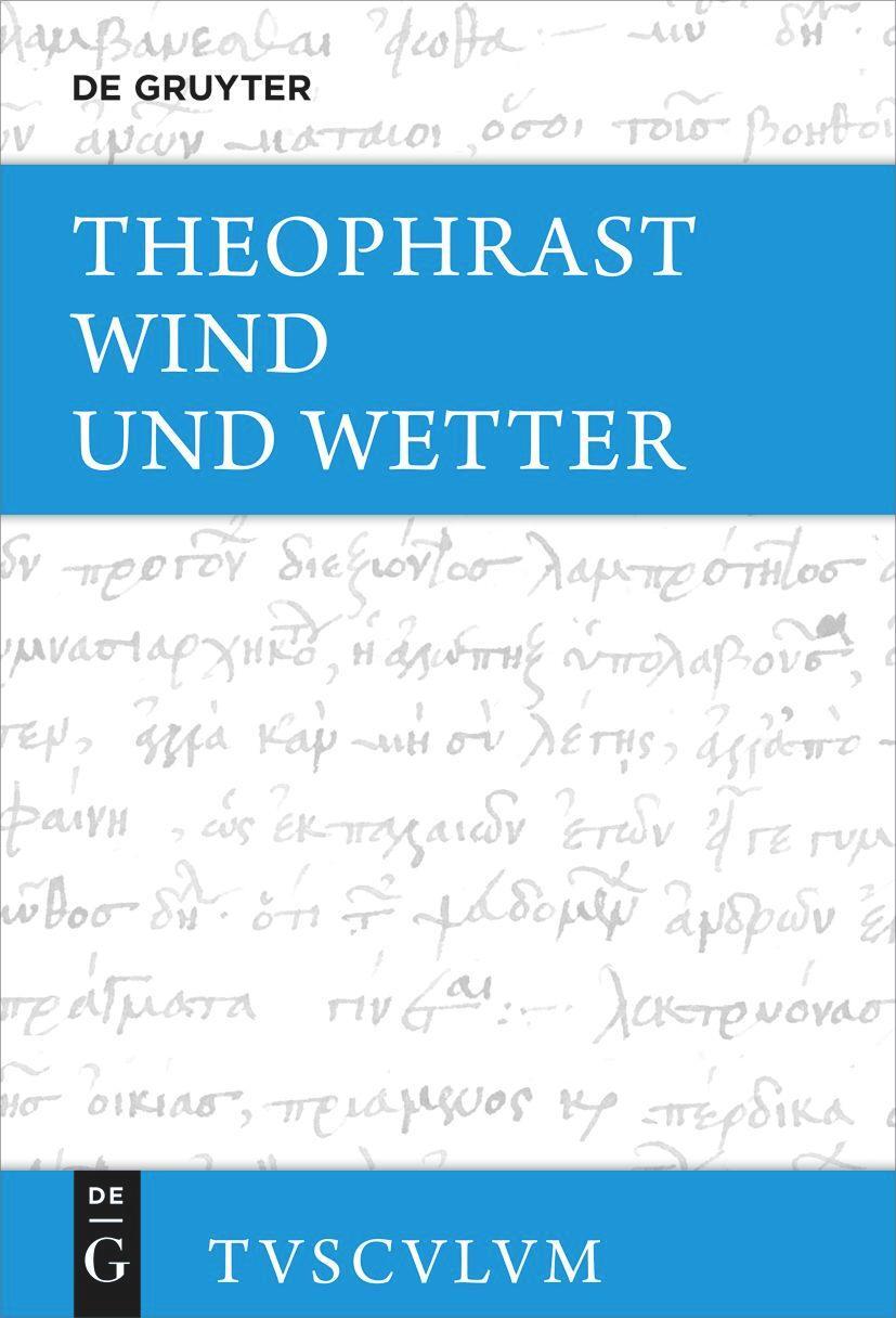 Cover: 9783110744033 | Wind und Wetter | Griechisch - deutsch | Theophrast | Buch | 240 S.
